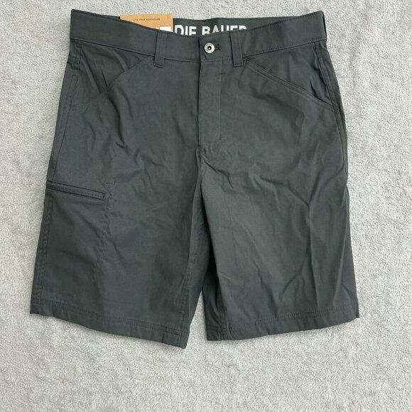 NEW Eddie Bauer Rainier 10” Tech Shorts Men’s 32 Cargo Outdoor Black - Picture 6 of 8